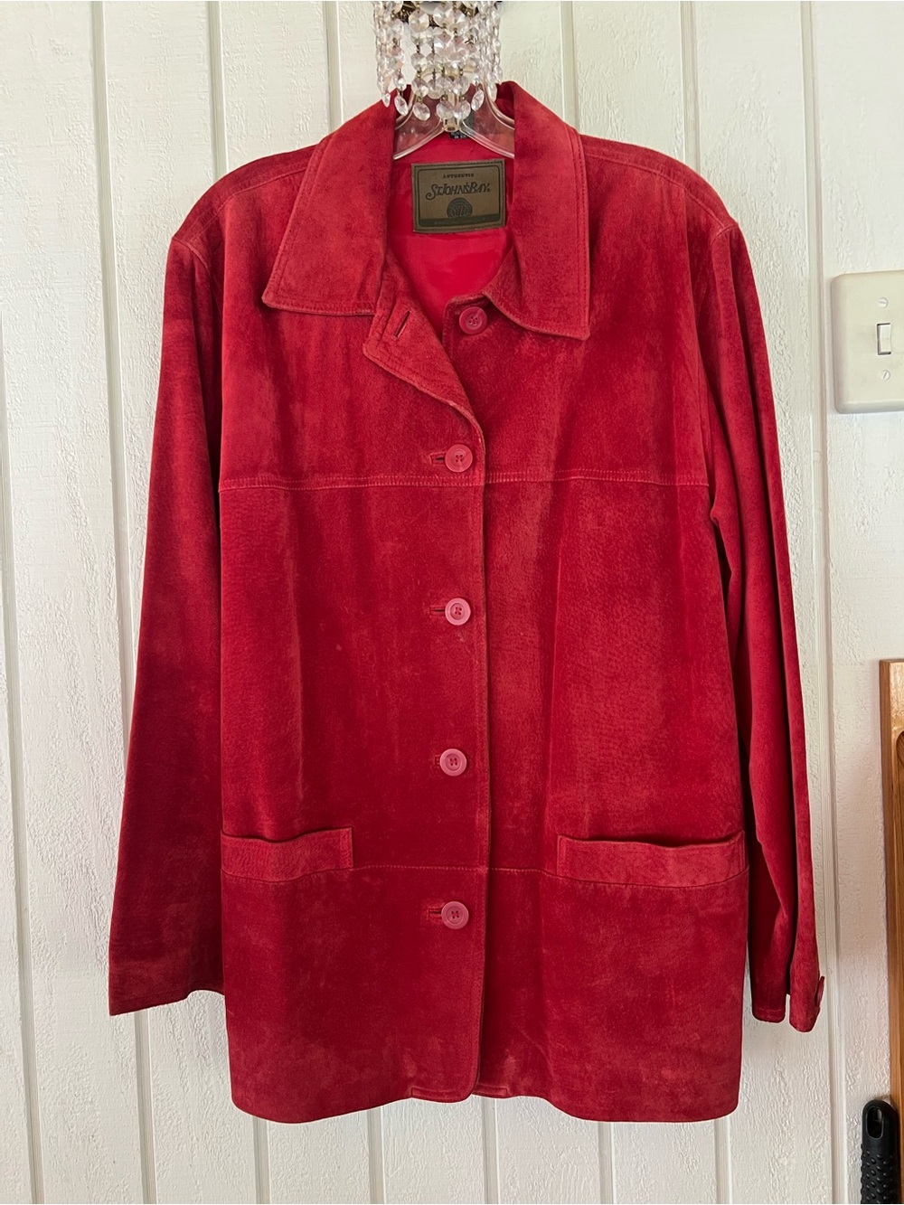 VTG Red Suede Jacket Suede Jacket